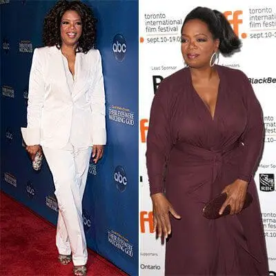 Oprah Weight gain and loss