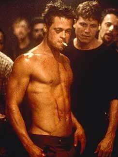 Brad Pitt body in Fight Club