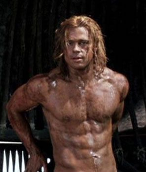Brad Pitt Body in Troy