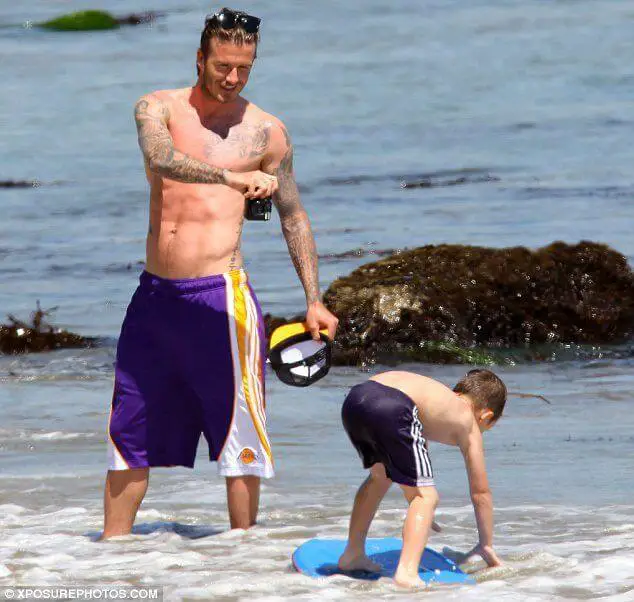 David Beckham height and weight