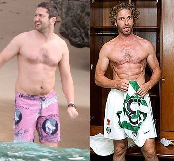 Gerard Butler weight loss and gain