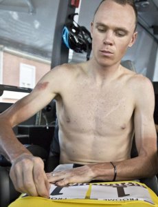 Chris Froome body shirtless