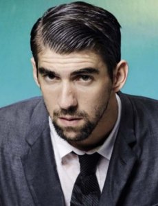 Michael Phelps elegant in a suit